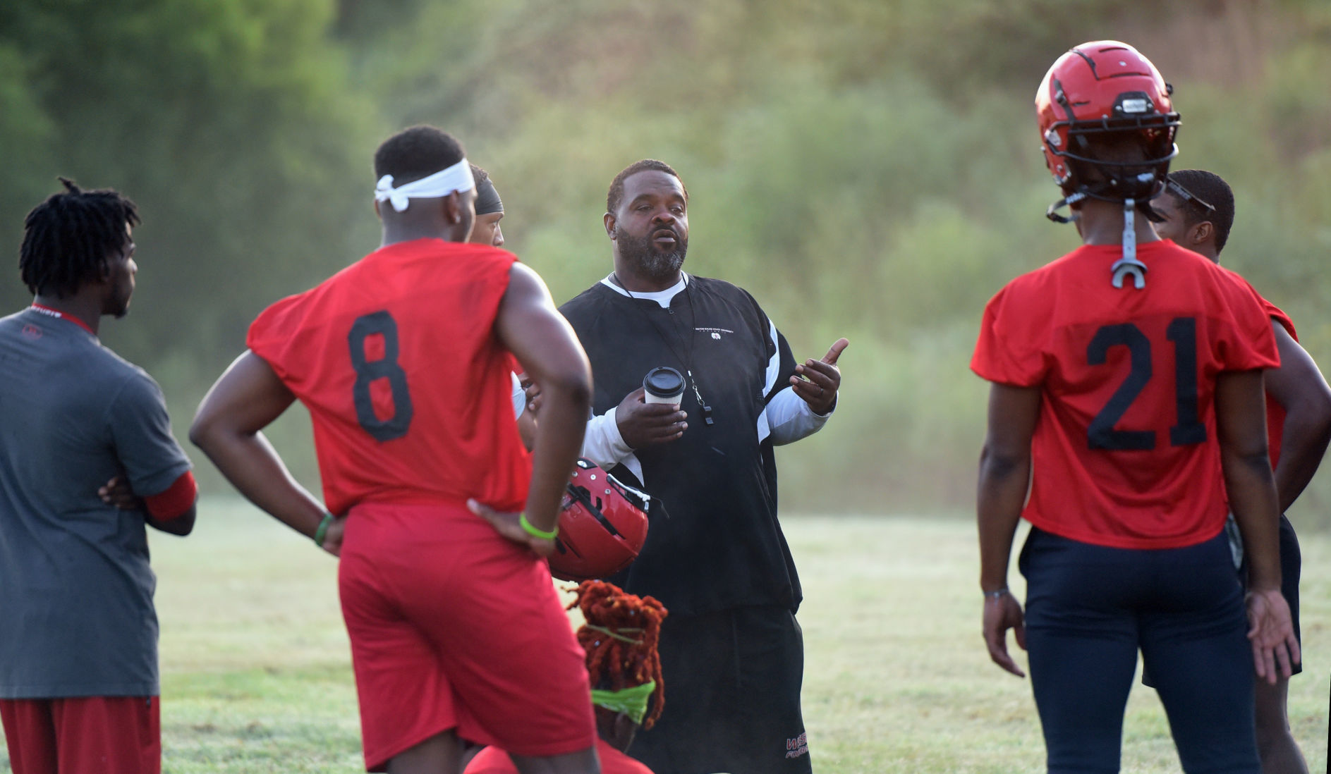 WSSU football first practice